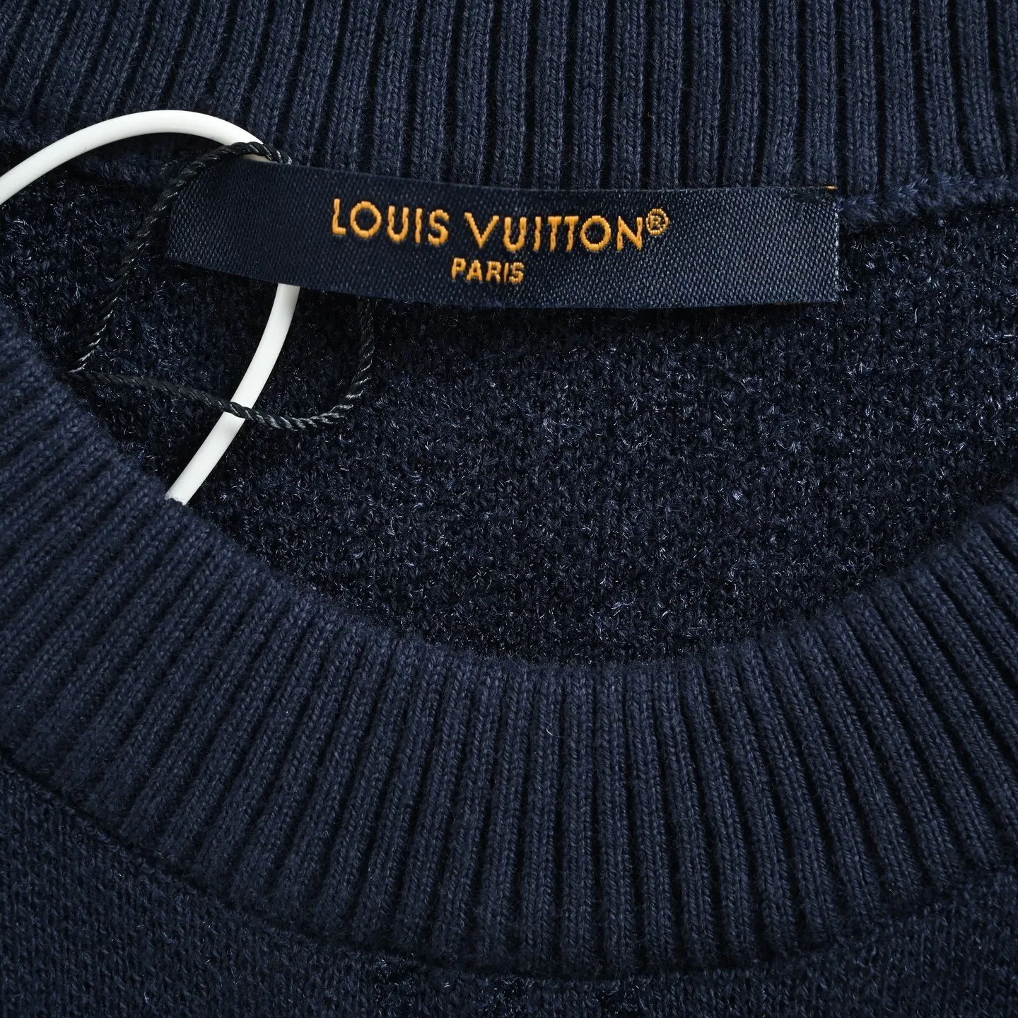 Louis Vuitton/Louis Vuitton 25ss dark pattern old flower jacquard knitted short sleeves